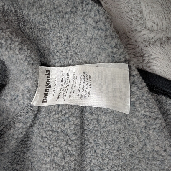 Patagonia Jacket Mens XL Gray Forge Nickel Better Sweater ¼ Zip Fleece Logo - Picture 6 of 9